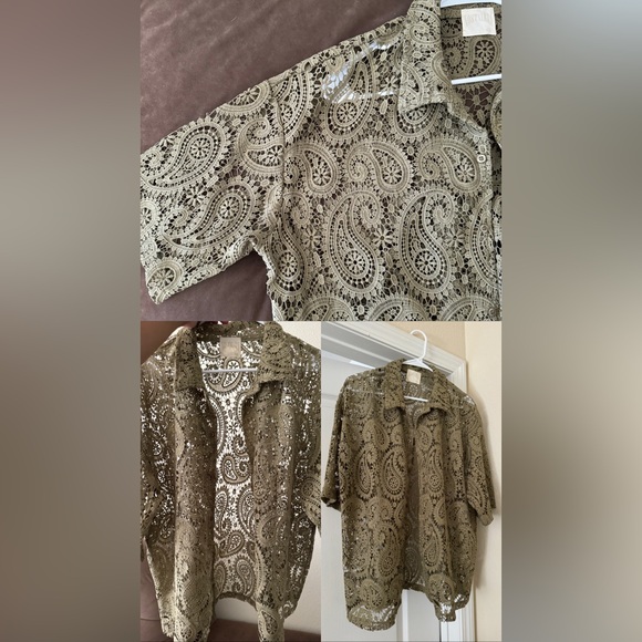 Nostalgia Men’s Paisley Button Up - Picture 4 of 4